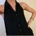 Anthropologie Tops | Anthropology/Maeve Black Collared Tank Top (Size 2) | Color: Black | Size: 2