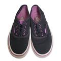 Vans Shoes | Kid's Vans Black Sneakers Sz 1.5 | Color: Black/Purple | Size: 1.5g