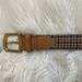 J. Crew Accessories | J. Crew Tan Leather And Brown Plaid Belt | Color: Tan | Size: Os