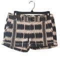 American Eagle Outfitters Shorts | American Eagle Boho Tribal Stretch Aztec Denim Jean Shorts Size 2 | Color: Black/White | Size: 2