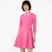 Kate Spade Dresses | Kate Spade Floral Collar Ponte Dress, Dark Pink Cloud Nwt | Color: Pink | Size: Various