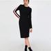 Zara Dresses | #44 Nwt Zara Shift Dress Black Red White Sz Medium | Color: Black | Size: M
