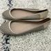 J. Crew Shoes | Gently Worn Jcrew Perforated Leather Ballet Flats In Beige | Color: Cream | Size: 6.5