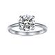 IMOLOVE Moissanite Solitaire Engagement Ring for Women, Women's Engagement Rings Moissanite Promise Rings 1CT D Color VVS1 Clarity Wedding band 925 Sterling Silver with 18K Gold Plated, 9 UK,