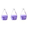 TENDYCOCO 3 Pcs Stroller Cell Phone Holder Storage Bag Hanging Bag Storage Bag Storage Bags Stroller Storage Bag Phone Holder for Stroller Cup Holder for Stroller Organizer Baby Car Purple
