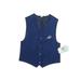 Class Club Tuxedo Vest: Blue Solid Jackets & Outerwear - Kids Boy's Size 7