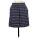 Ann Taylor LOFT Casual Skirt: Blue Stripes Bottoms - Women's Size X-Small