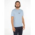 T-Shirt CALVIN KLEIN "OPTIC LINE LOGO T-SHIRT" Gr. L, blau (kentucky blue) Herren Shirts T-Shirts