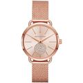 Quarzuhr MICHAEL KORS "PORTIA, MK3845" Armbanduhren rosegold (roségoldfarben) Damen Quarzuhren