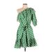 Lisa Marie Fernandez Casual Dress: Green Polka Dots Dresses - Women's Size X-Small