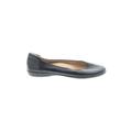 Naturalizer Flats: Slip-on Stacked Heel Casual Black Solid Shoes - Women's Size 9 1/2 - Almond Toe