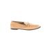 Zara Flats: Tan Solid Shoes - Women's Size 38 - Almond Toe