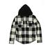 Urban Pipeline Fleece Jacket: Gray Checkered/Gingham Jackets & Outerwear - Kids Boy's Size X-Large