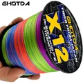 GBathroom-TDA 12 Japan PE Braided Fishing Line Floating Line Longueur: 500m 300m 100m Diamètre: