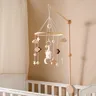 Carrousel musical en forme de nuage pour bébé de 0 à 12 mois jouet musical cloche de lit pour