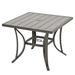 Red Barrel Studio® Jeitt Aluminum Dining Table Metal in Gray | 28.7 H x 35.5 W x 35.5 D in | Outdoor Dining | Wayfair