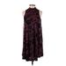 Philosophy Republic Clothing Casual Dress - Mini High Neck Sleeveless: Burgundy Dresses - New - Women's Size X-Small