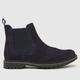 schuh damian brogue boots in navy