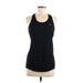 Nike Active Tank Top: Black Solid Activewear - Women's Size Medium