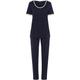 Hanro Pyjama Damen marine, M