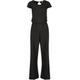 Jumpsuit URBAN CLASSICS "Urban Classics Damen Ladies Rib Wid Leg Jumpsuit" Gr. XXL, US-Größen, schwarz (black) Damen Overalls