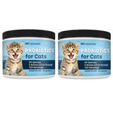 Pet Ultimates Cat Probiotics Powder with Digestive Enzymes for Cats Digestive Health 120 Servings- 2 Pack