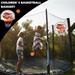 Fnochy Clearance Halloween Decorations Outdoor Children s Plastic Basketball Hoop Inflatable Basketball