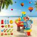 TOFOTL Fashion Intelligence Development Toys 21 Piece Beach Toy Sand Set Sand Play Sandpit Toy Summer Outdoor Toy