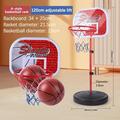 RnemiTe-amo Kids Basketball Hoop Adjustable Height for 1 2 3 4 5 6 Year Old Toddler Basketball Hoop for Kids Indoor Outdoor Play Mini Portable Kids Basket Ball Goal Backyard Outside Toys