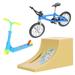 Finger Sports Toys Bike Kids Educational Park Ramp Kit Portable Aluminum Alloy Plastic