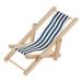 Dollhouse Lounge Chair Decorations Mini Chaise Chairs Wooden Beach Foldable Deck