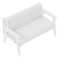 Toys Desktop Mini Furniture Vintage Chair Model Miniature Baby Sofa White Wooden