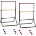 Ladder Set â€” Includes 2 Ladder Targets With Weighted Bases And 6 Bolas â€” Ladder Golf Toss Outdoor Game For Beach Or Backyard Fun â€” Professional American And Family Set