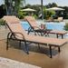 Kullavik Outdoor Chaise Lounge Furniture 3-Piece Set Khaki New