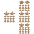 200 Pcs Earrings Christmas Presents DIY Making Charms Honey Bee Jewelry Charm Necklace Making Charms Little Bee Pendant Heart-shaped Necklace Zinc Alloy