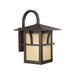 11 inch One Light Outdoor Wall Lantern-Statuary Bronze Finish-Incandescent Lamping Type Bailey Street Home 73-Bel-608780