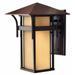 1 Light Medium Outdoor Wall Lantern in Transitional-Craftsman-Coastal Style 9 inches Wide By 13.5 inches High-Anchor Bronze Finish-Led Lamping