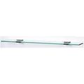 Contemporary II Modern Glass Shelf With Brackets 24 Polished