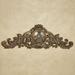 Kingsley Fleur Victorian Wall Topper Aged Gold | Vintage Decor For Above Bedroom Door