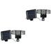 Set of 2 Wall Light Solar Tiki Lights Solar Landscape Lights Wall Decoration Retro Wall Lamp Vintage Remote Control