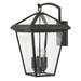 4 Light Extra Large Outdoor Wall Lantern in Traditional Style 14 inches Wide By 24 inches High-Museum Black Finish-Incandescent Lamping Type Bailey