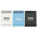 3 Pcs Calendar Mini Calendars Simple Desk Portable Chic Small 2022 Standing Office