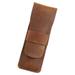 Leather Pen Case Vintage Holder Student Classic Top Layer Cowhide Houses and Pens Office Organizer Accessories for Desk