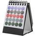 Desk Calendars Home Decor Decorative Mini 2024 Simple Desktop Planner (Morandi Black) (2023.9-2024.12) Paper Office