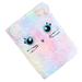 Cartoon Girls Notebook Fashion Plush Scrapbook Adorable Notebook Writing Pad Students Supplies (Colorful Cat)