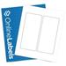 3.25 x 7.75 Waterproof White Polyester - Wrap Around Labels (Laser Printers Only) - Online Labels (10 Sheet Pack)