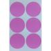 Large Round Color Coding Labels 50mm Pink Stickers Sheets 2 in - 648 Pack by Royal Green