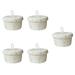 5 Pack Storage Box Cosmetics Baskets for Shelves Baby Hamper Desk Organizer Multifunction Cotton Rope