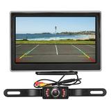 AUTO Digital Backup Camera Kit Stable Signal Rear View Monitor And Reverse Camera Kit Night Vision IP 68 Waterproof With 5 LCD Monitor 12V-24V