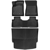 LICHENGTAI Car Floor Mats Trunk Mat Cargo Mat Fit for 2021 2022 2023 Nissan Rogue TPE All Weather Back Seat Covers Protector Rogue Accessories Rear Trunk Mat+Backrest Mats+Floor Mats